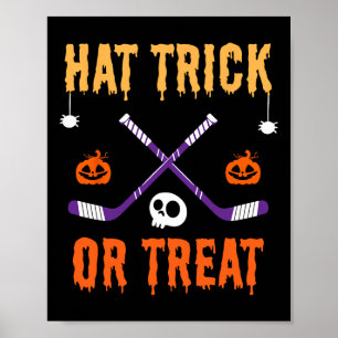 Póster Truco de sombrero o trato divertido disfraz de Hal