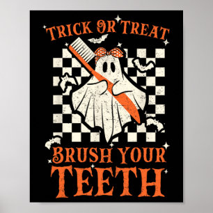 Póster Truco O Tratamiento Cepillarse Los Dientes Dentist