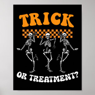 Póster Truco O Tratamiento Terapia Física Skeleton Pt Ha