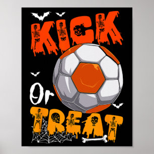 Póster Truco o trato chiste divertido patada Halloween ju