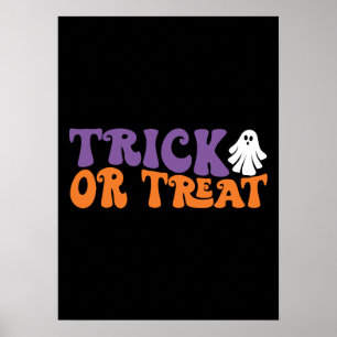 Póster Truco O Trato - Divertida Halloween