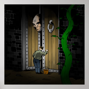 Póster Truco o trato en casa del gigante