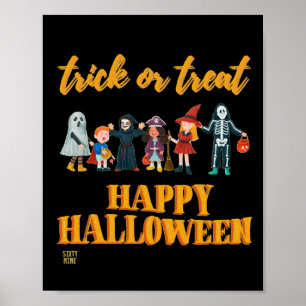 Póster "TRUCO O TRATO" gracioso