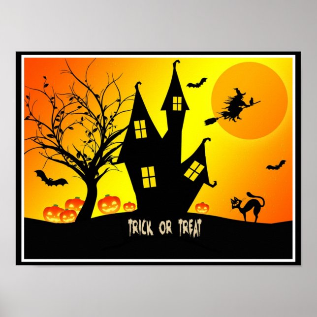 Póster Truco o víveres, Noche de Halloween... (Frente)
