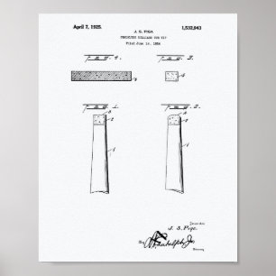 Póster Truco sin Chalkless Billiard Tip 1925 - Libro Blan