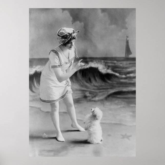 Póster Trucos de Mascotas costeros, años 1910 (Frente)