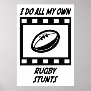 Póster Trucos del rugbi
