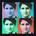 Póster Trudeau Pop Art<br><div class="desc">Trudeau Pop Art Poster y Trudeau Apparel de PolitiClothes.com Tu punto caliente canadiense de ropa política y regalos recorre 1.000 tés de humor y diseños políticos canadienses en camisetas,  pegatinas para parachoques,  caramelos,  botones,  tarjetas,  tazas,  Posters y más!. SEGUIRNOS EN LÍNEA: TIENDA: http://www.Politiclothes.com FACEBOOK: http://www.facebook.com/politiclothes TWITTER: http://www.twitter.com/politiclothes</div>