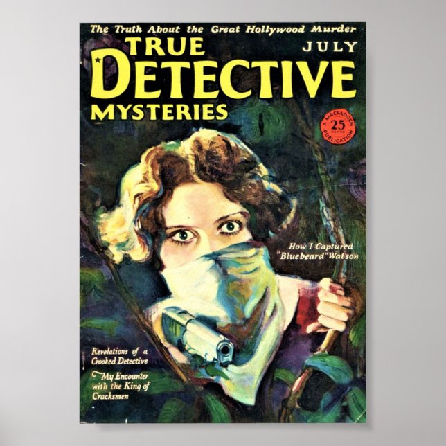 Póster True Detective Mysteries - July (Frente)