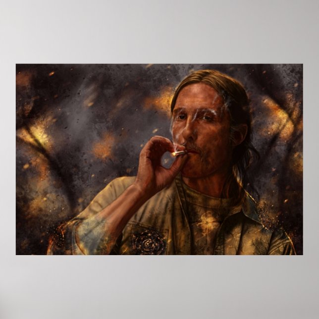 Póster True Detective Rust Cohle 2014 (Frente)