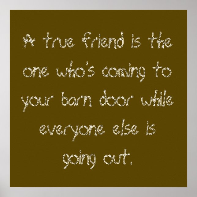 Póster True Friend (Frente)