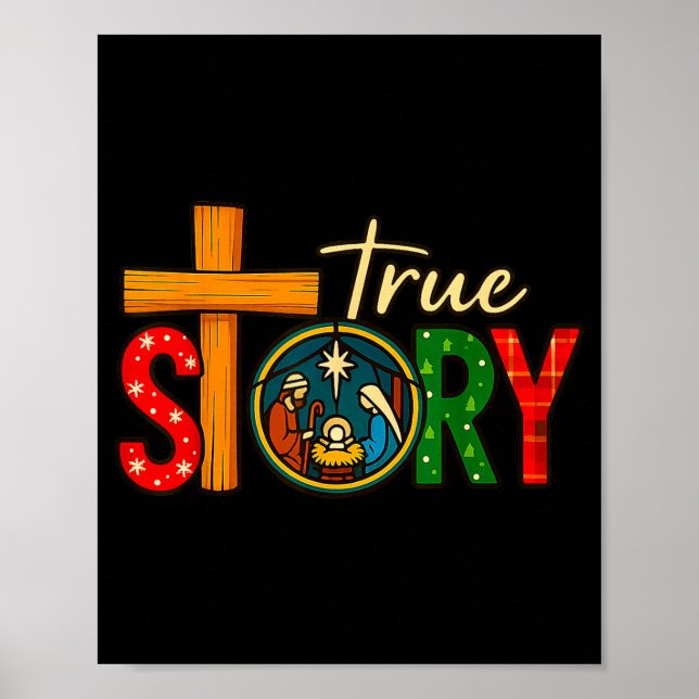Póster True Story Of Jesus Birth Christmas Nativity Chris (Frente)