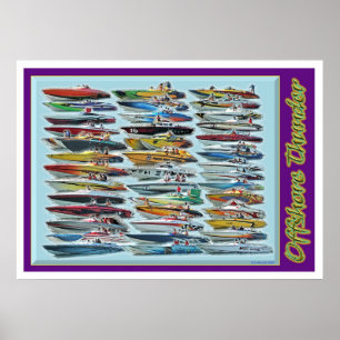 Póster Trueno costero