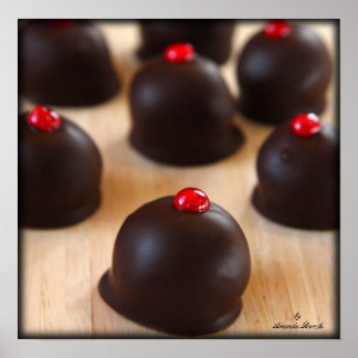 Póster Trufas de chocolate