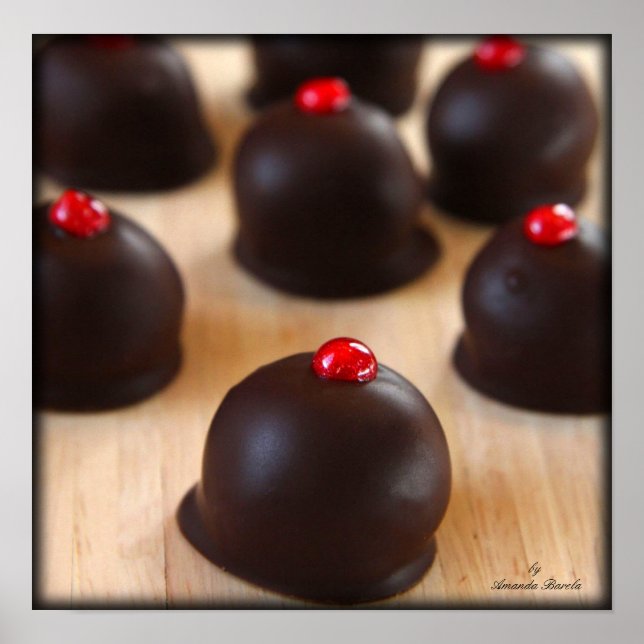 Póster Trufas de chocolate (Frente)