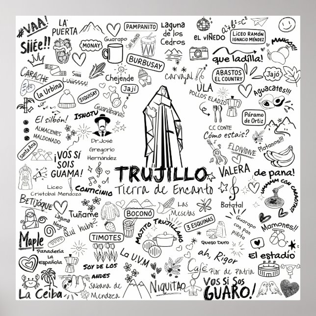 Póster Trujillo Venezuela Tierra de Encanto – Orgullo Ve (Frente)