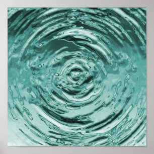 Póster Trullo de la ondulación del agua
