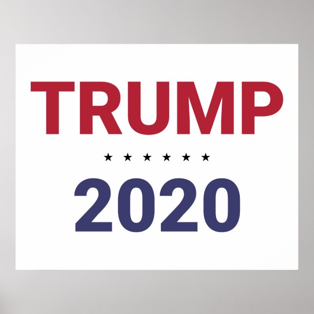 Póster Trump 2020 (Elecciones en Estados Unidos) (Frente)