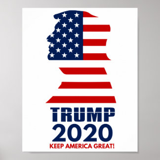 Póster Trump 2020 Mantenga a Estados Unidos grande