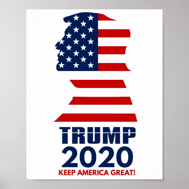Póster Trump 2020 Mantenga a Estados Unidos grande (Frente)