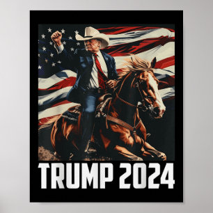 Póster Trump 2024 4 De Julio Estados Unidos Patriótico In