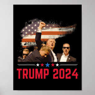 Póster Trump 2024 Al margen de la ley Hillbilly J.d.vance