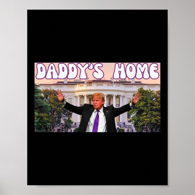 Póster Trump 2024, la casa de un padre gracioso (Frente)