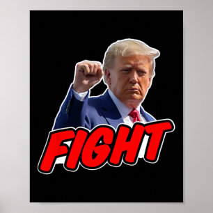 Póster Trump 2024 Lucha Por El Derecho A Votar Republican