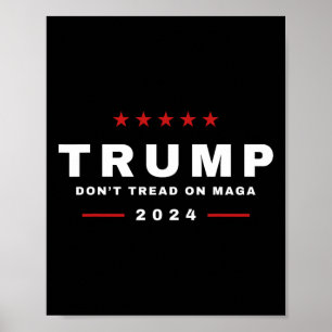 Póster Trump 2024 no se burla de la serpiente maga