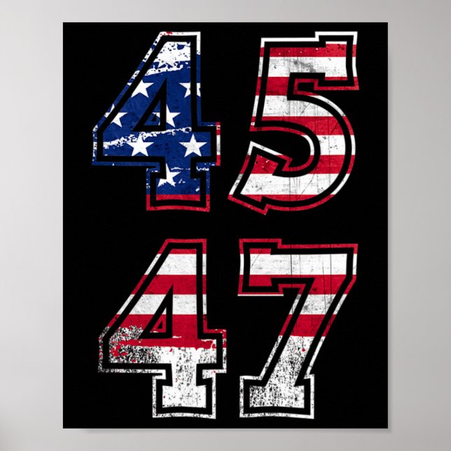 Póster Trump 2024 para presidente (Frente)