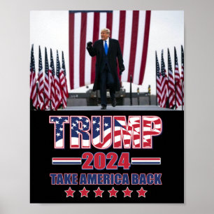 Póster Trump 2024: Recuperar a Estados Unidos