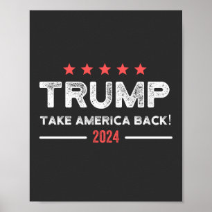 Póster Trump 2024: Recuperar a Estados Unidos