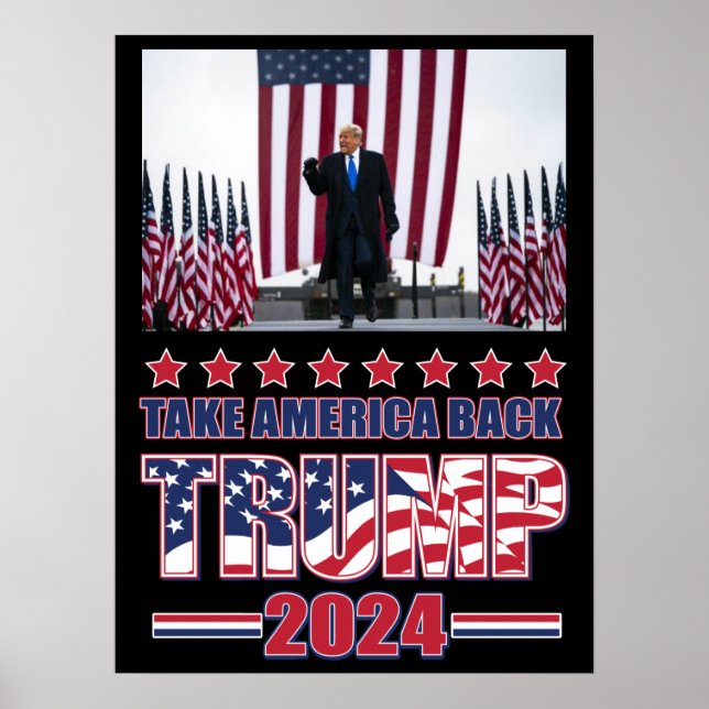 Póster Trump 2024: Recuperar a Estados Unidos (Frente)