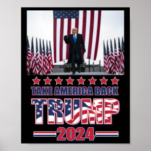 Póster Trump 2024: Recuperar a Estados Unidos