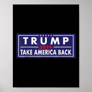Póster Trump 2024 Recuperar a Estados Unidos como Patriot