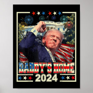 Póster Trump 2024 Recuperar a Estados Unidos en casa