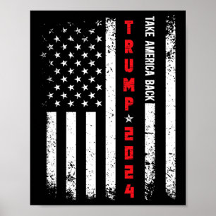 Póster Trump 2024 Recuperar Estados Unidos De Vuelta Polí