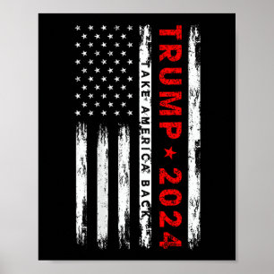 Póster Trump 2024 Recuperar las elecciones en Estados Uni