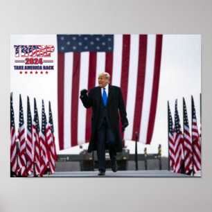 Póster Trump 2024 Recuperemos América