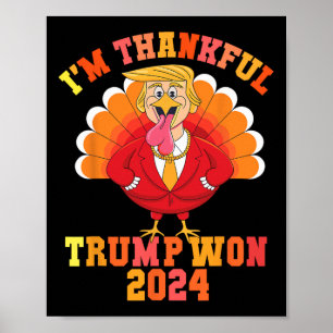 Póster Trump 2024 Se burla de Estados Unidos con Trump