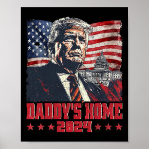 Póster Trump 2024 se lleva a casa de Trump