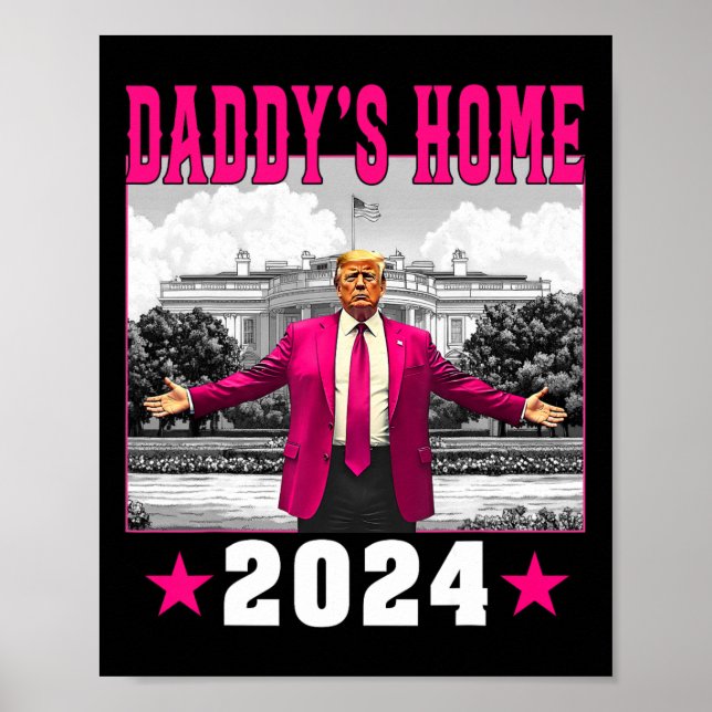 Póster Trump 2024 se lleva a casa de Trump (Frente)