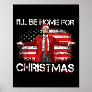 Póster Trump 2024 será el hogar de Navidades Divertidos T