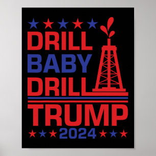 Póster Trump 2024 Taladro By3