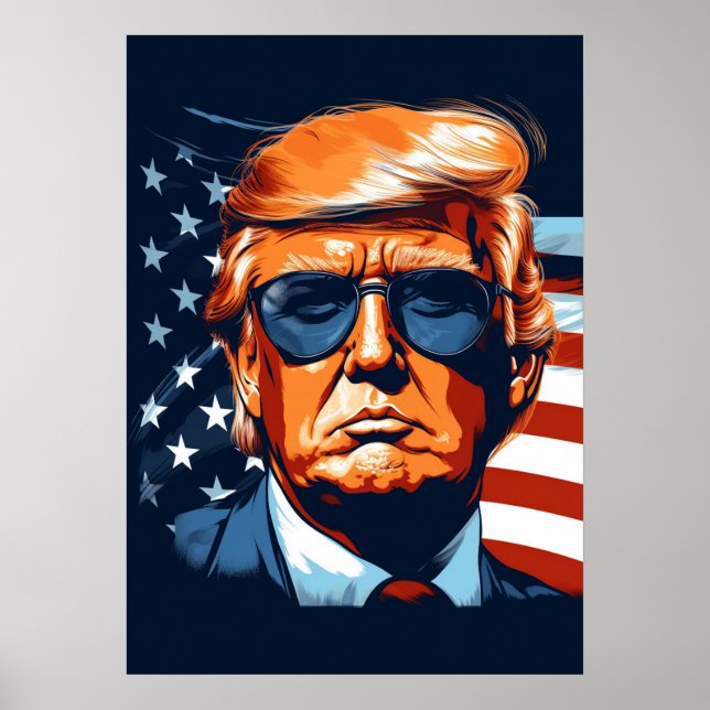 Póster Trump 2024 - USA - Make America Great Again (Frente)