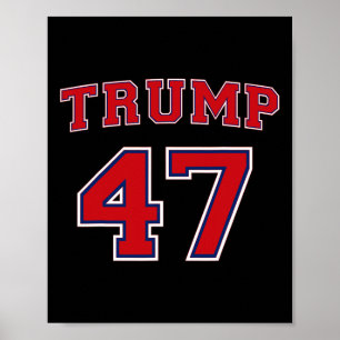 Póster Trump 2024 Vota al presidente Donald Trump 47° pre