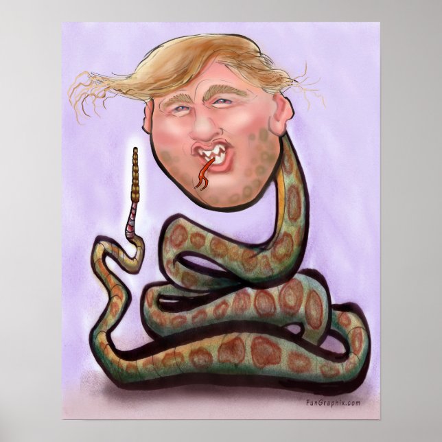 Póster Trump 2025 Año de la Serpiente (Frente)