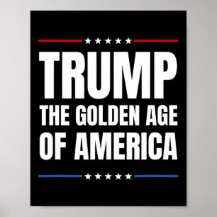 Póster Trump 2025 La Edad De Oro De Los Estados Unidos