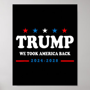 Póster Trump 2025 Nosotros Tomamos América De Vuelta Elec