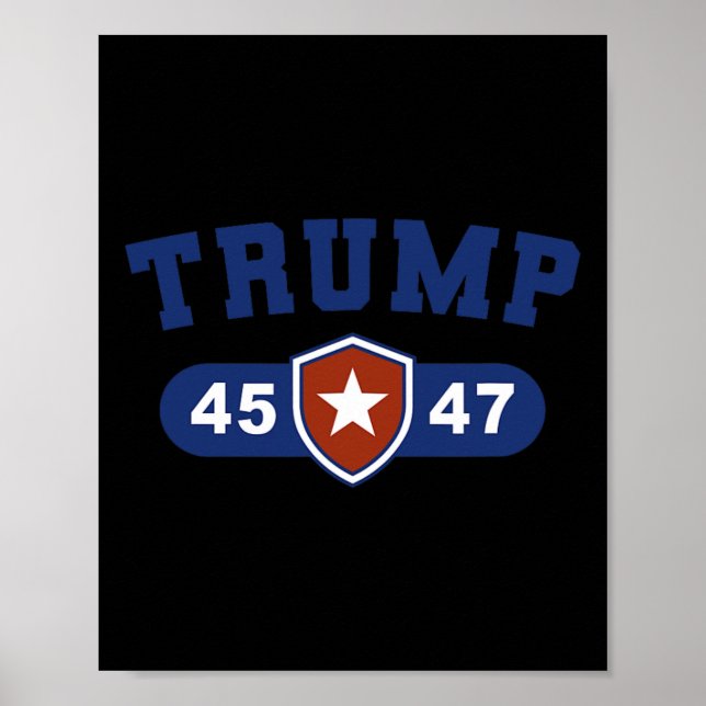 Póster Trump 45 Y Trump 47 (Frente)